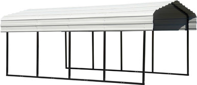 10x20 Arrow Metal Carport with Steel Roof - Canopies and Tarps CPH102007