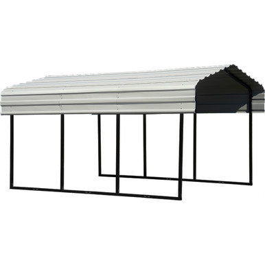 Arrow Metal Boat Shed or Carport with Steel Roof - 10' x 29' CPH102907