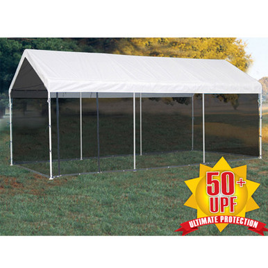 10 X 20 Black Canopy Screen Kit, Fits 1-3/8" & 2" Frame