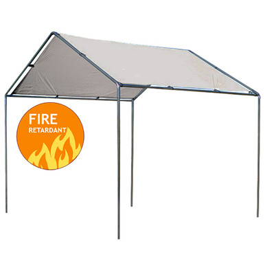 10' X 10' 1 3/8" HIGH PEAK WITH FIRE RETARDANT TARP