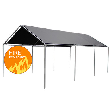 12' X 20' 1 3/8" HIGH PEAK WITH FIRE RETARDANT TARP