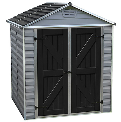 Skylight Deco Plastic Storage Shed - 6' x 5' - HG9605GY