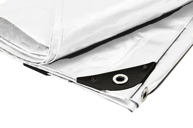 16' x 24' Heavy Duty Premium White Poly Tarp