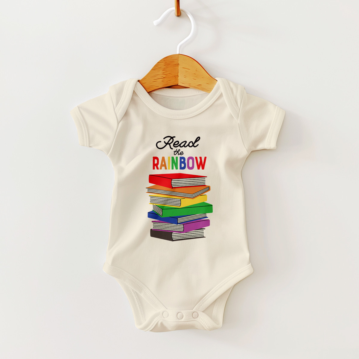 Read the Rainbow Baby Bodysuit Rock Scissor Paper