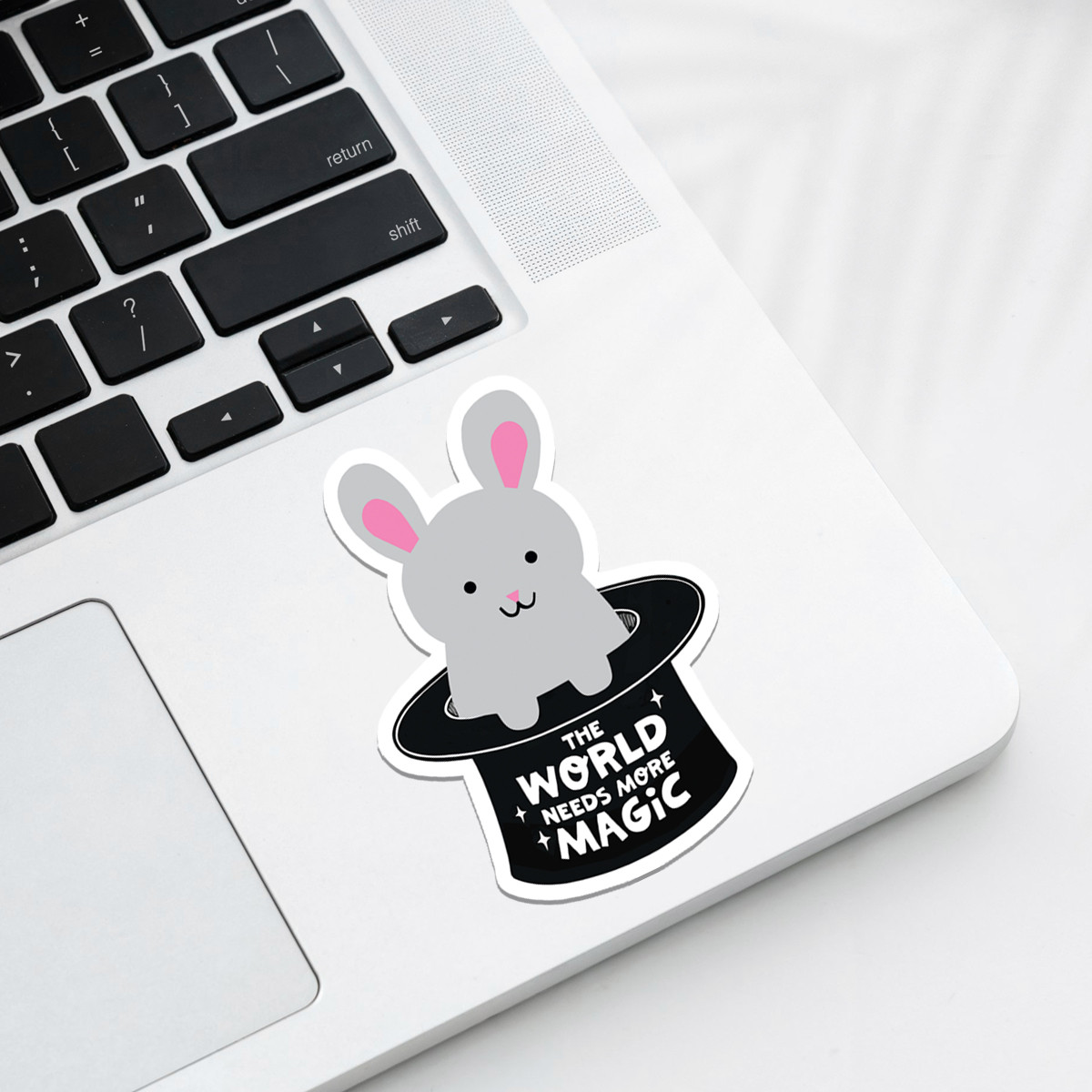 Magic Bunny | Vinyl Sticker | Rock Scissor Paper