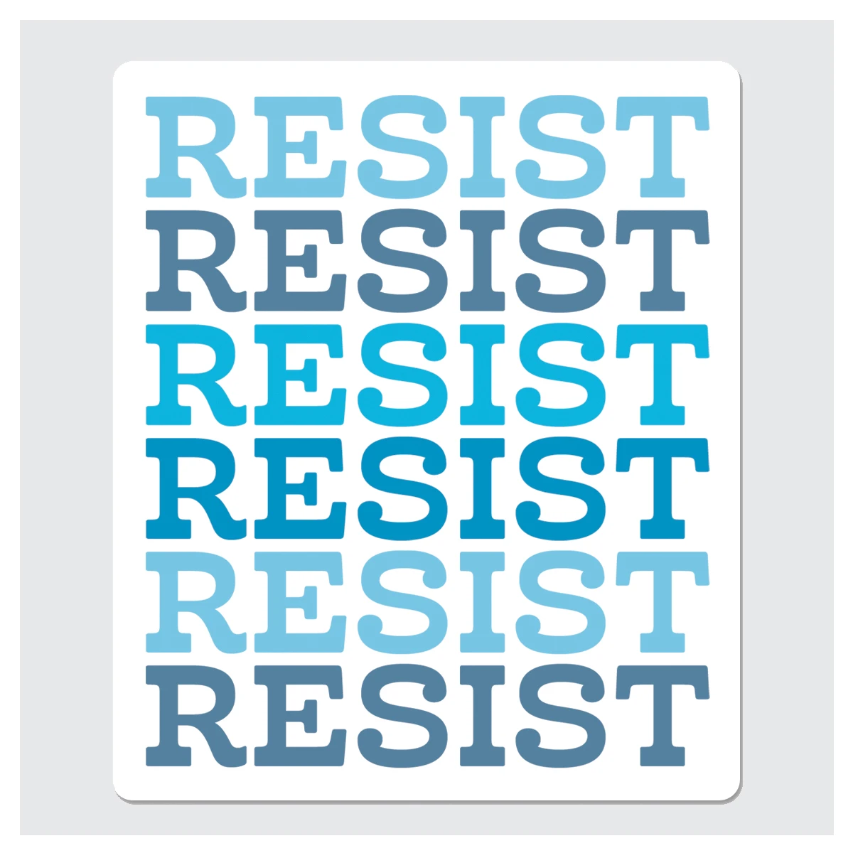 Resist | Vinyl Sticker | Rock Scissor Paper