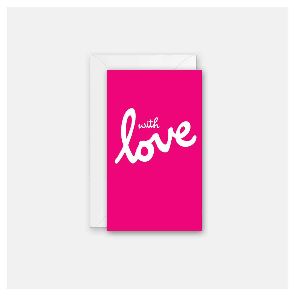 Love Cursive - Set of 4 Mini Cards - Rock Scissor Paper