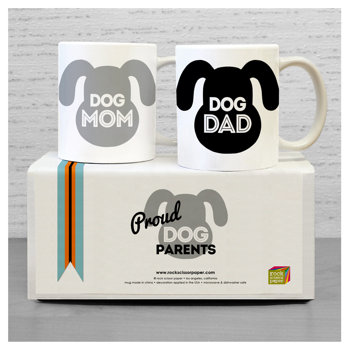 Dog Parents Mug Set Rock Scissor Paper - Main Image
