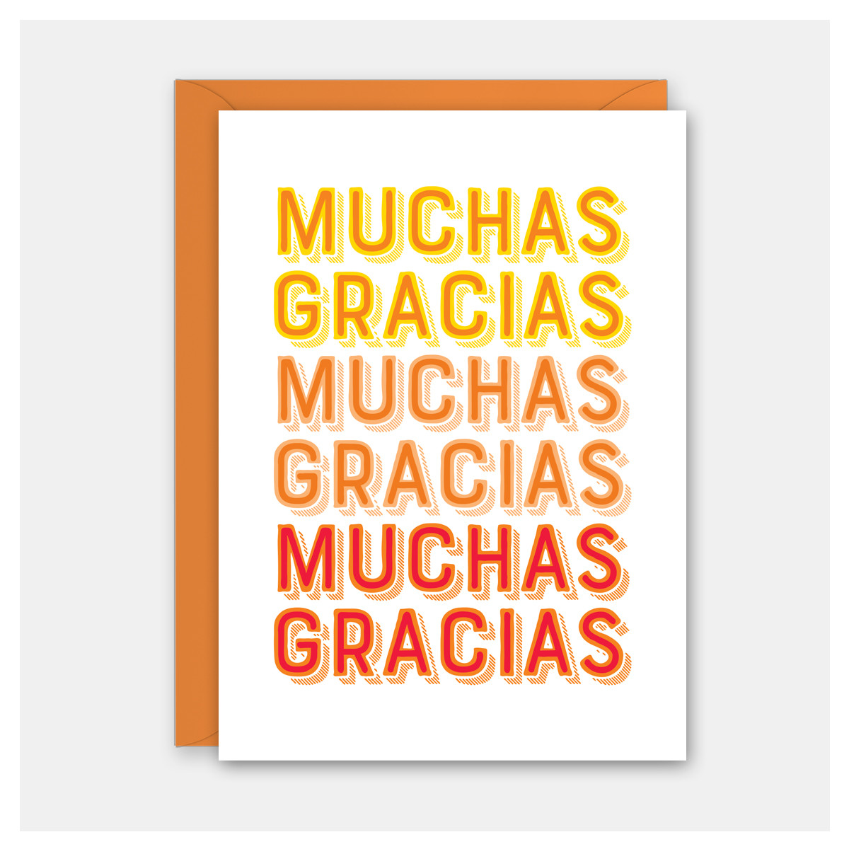 Muchas Gracias | Thank You Card | Rock Scissor Paper