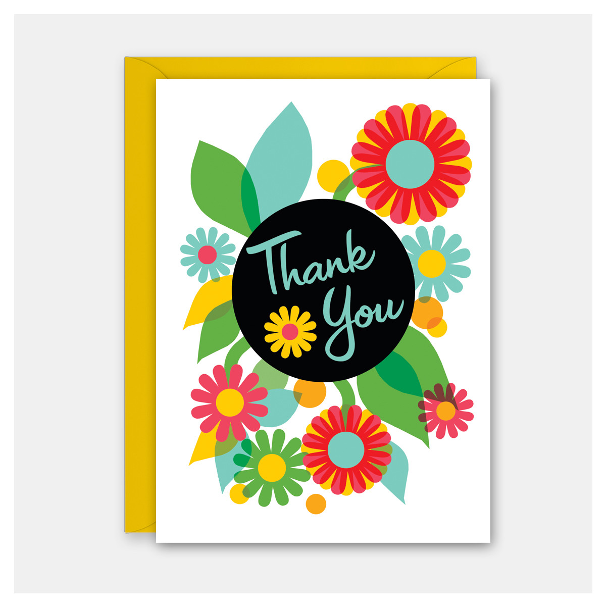 Floral | Thank You Card | Rock Scissor Paper