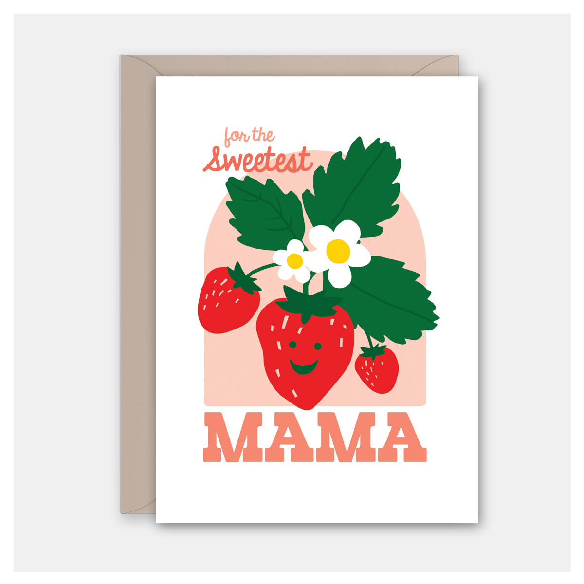 meroron＊mamaです。 Mama Strawberries | Motherʻs Day Card | Rock Scissor Paper