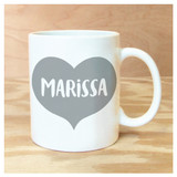 Big Heart Personalized Mug Big Heart Personalized Mug
