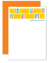 Block Pattern Personalized Stationery Block Pattern Personalized Stationery