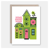 Flower House New Home Card