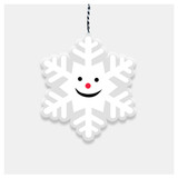 Happy Snowflake - Holiday Ornament
