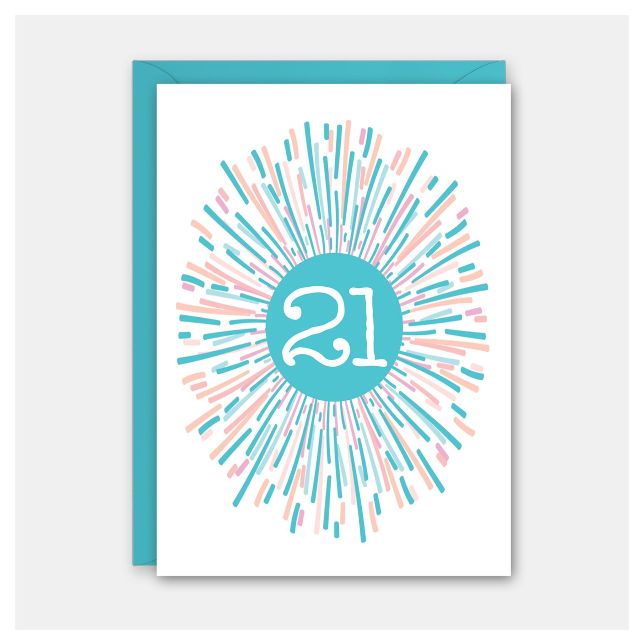21st Birthday | Birthday Card | Rock Scissor Paper