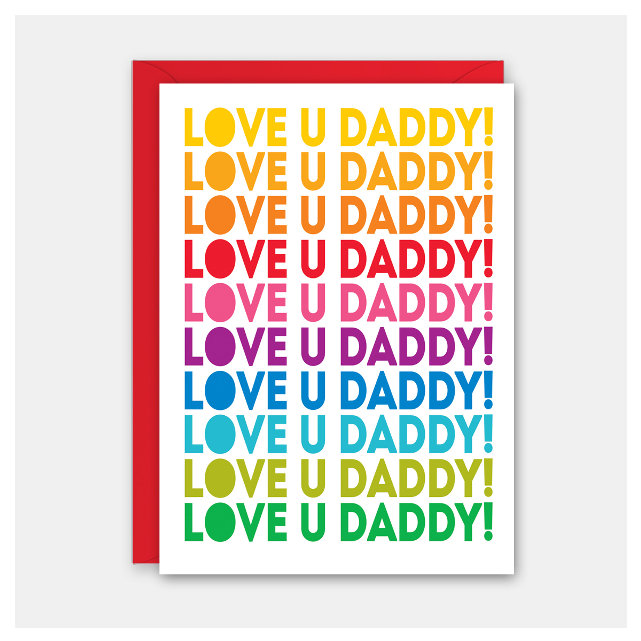 Love U Daddy Father's Day Card