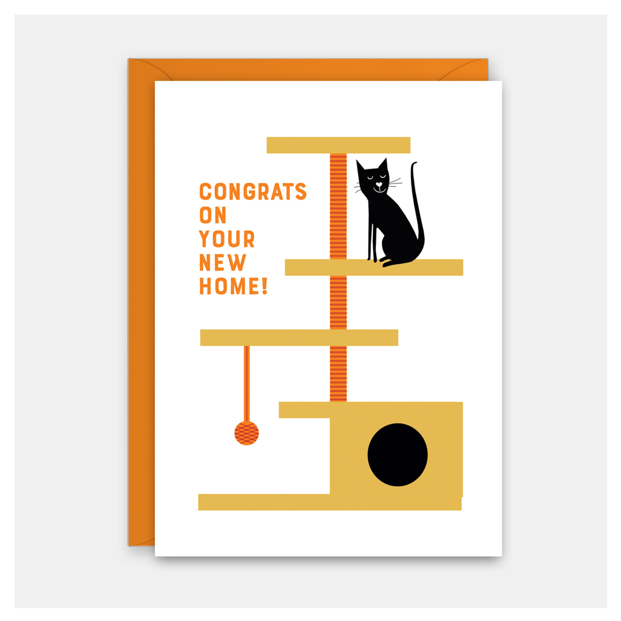 Cat Tree New Home Card