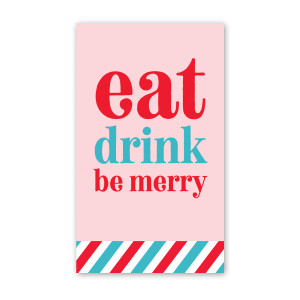 Eat Drink Mini Cards - Pack of 4