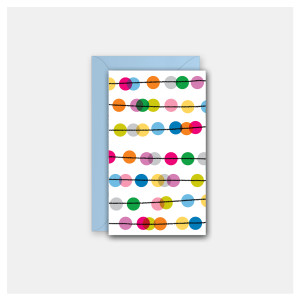 Abacus Pattern - Set of 4 Mini Cards