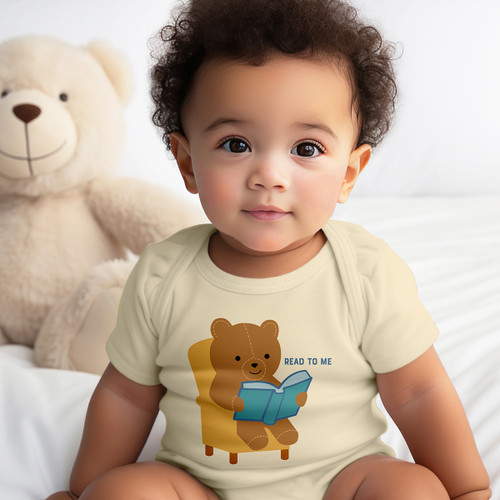 Storytime Teddy Bear Baby Bodysuit