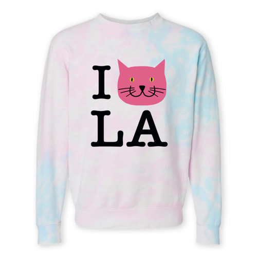  I CAT Los Angeles - Tie Dye Sweatshirt - Unisex Adult 