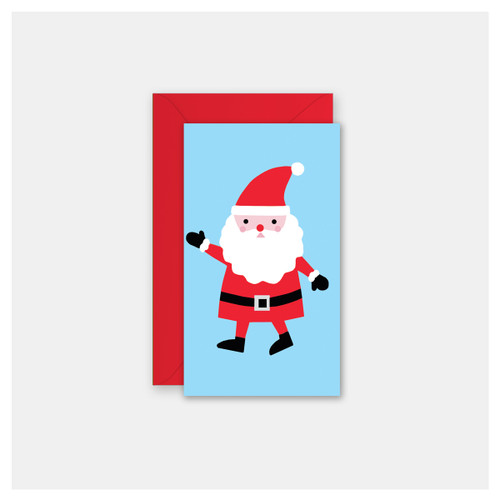 Cute Santa Claus Mini Cards - Pack of  4