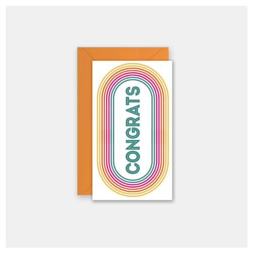 Congrats Track - Set of 4 Mini Cards