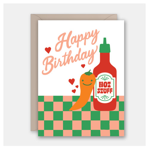 Hot Stuff Sauce Birthday Card