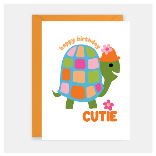 Mod Turtle Birthday Card