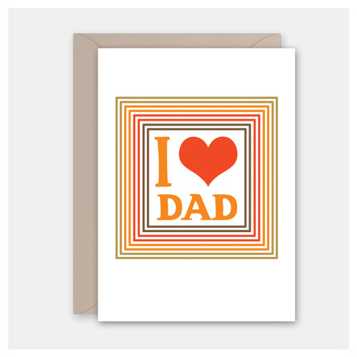 I Heart Dad Father's Day Card