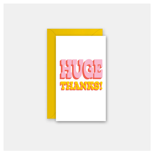 Huge Thanks - Set of 4 Mini Cards
