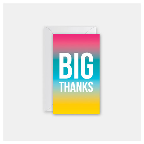 Big Thanks Gradient - Set of 4 Mini Cards