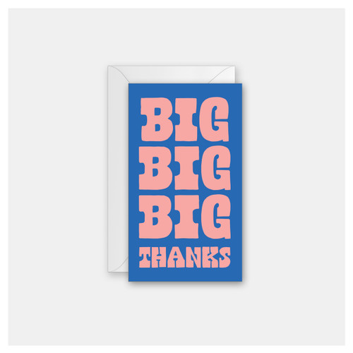 Big Big Big Thanks - Set of 4 Mini Cards