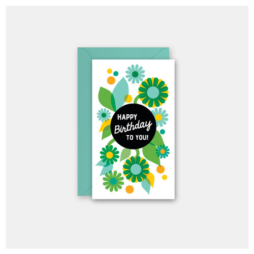 Birthday Floral - Set of 4 Mini Cards