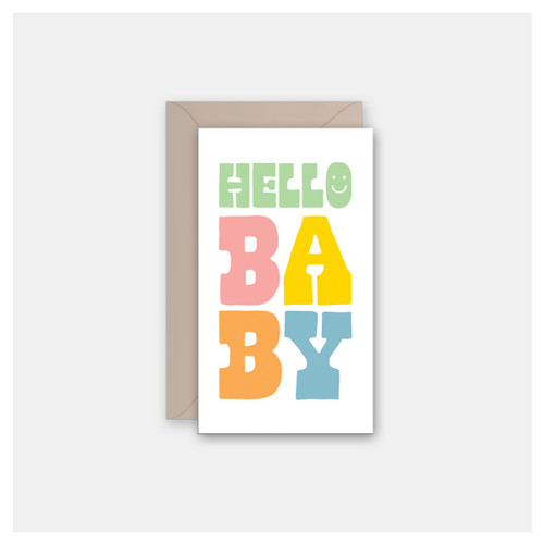 Pastel Baby - Set of 4 Mini Cards