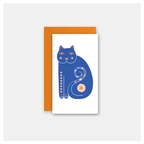 Scandi Cat - Set of 4 Mini Cards