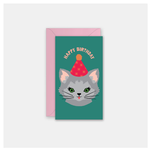 Party Kitty - Set of 4 Mini Cards