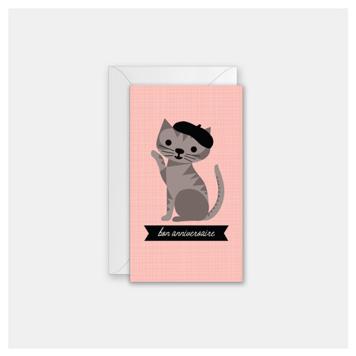 French Kitty - Set of 4 Mini Cards