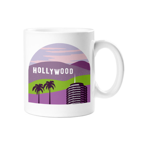 Hollywood Hills Los Angeles Love Mug