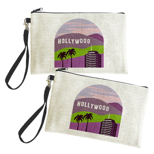 Hollywood Hills Los Angeles Zip Pouch