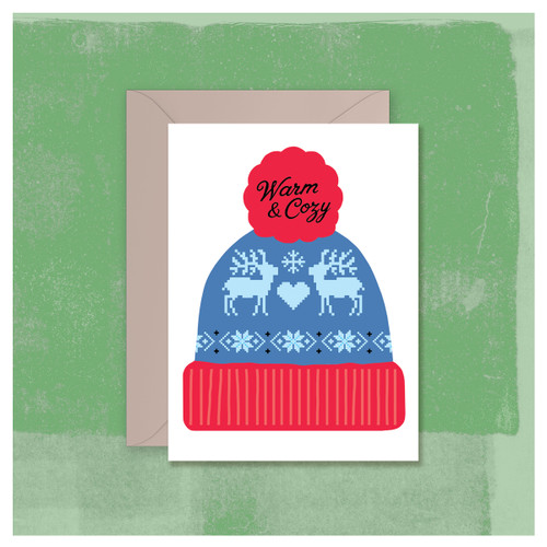 Warm & Cozy Ski Hat Christmas Cards