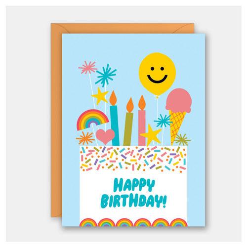 Sprinkle Cake Birthday Card