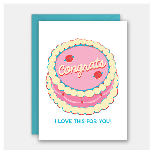 Congrats Cake Congratulations Card