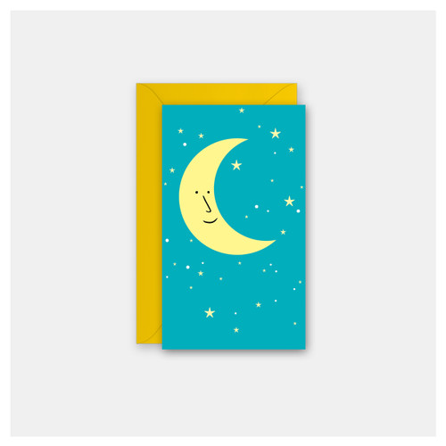 Moon & Stars - Set of 4 Mini Cards