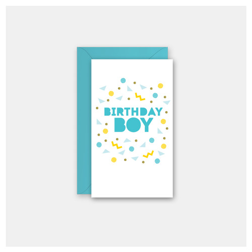 Birthday Boy Elements - Set of 4 Mini Cards