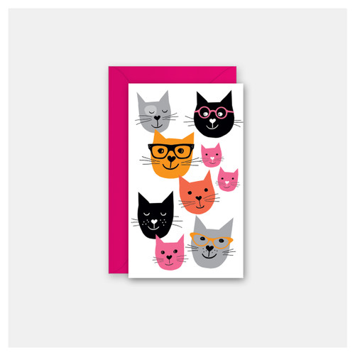 Cat Friends - Set of 4 Mini Cards