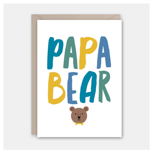 Papa Bear Dad Card