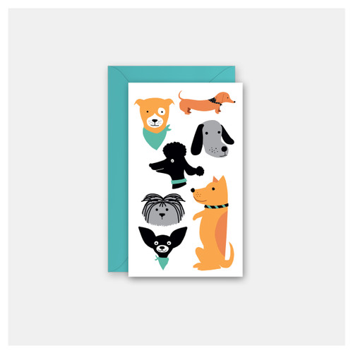 Dog Friends - Set of 4 Mini Cards