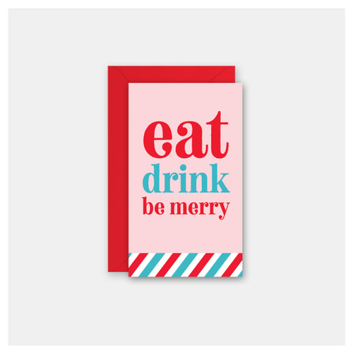 Eat Drink Mini Cards - Pack of 4